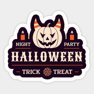 Scary Pumpkin - Halloween Sticker